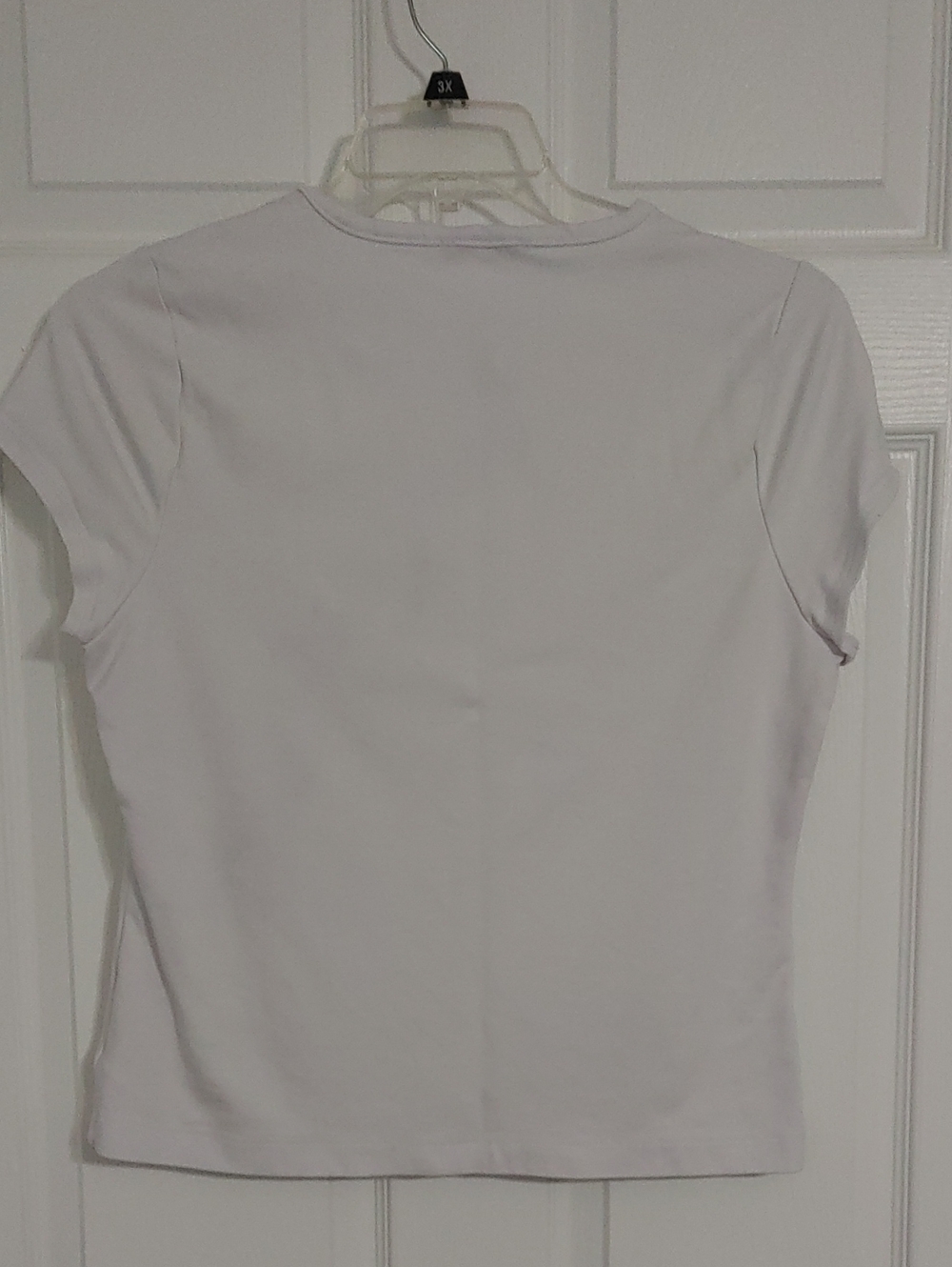 Cable & Gauge Short Sleeve Crewneck Tee in White Women's Size Medium - Picture 3 of 5